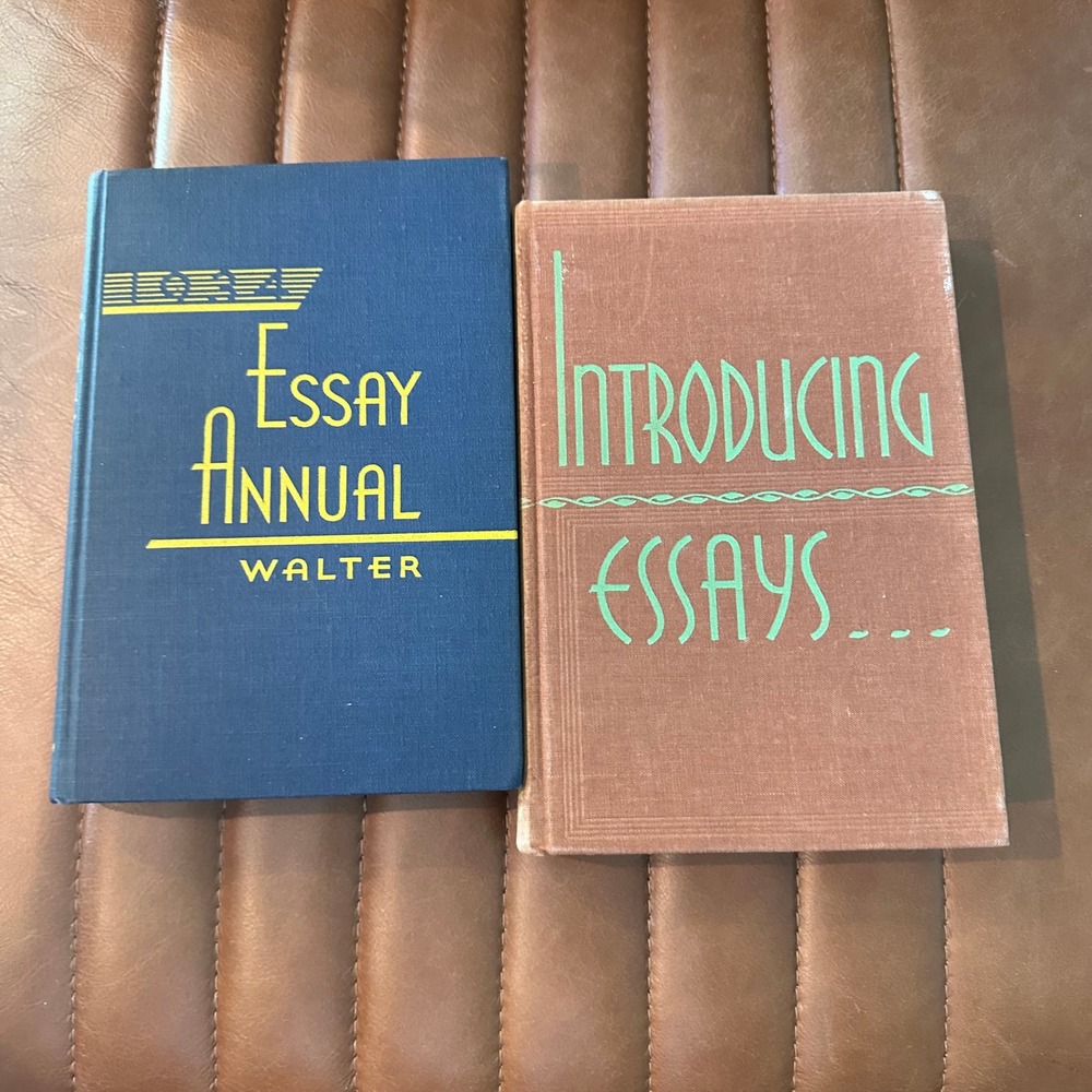 Vintage 1934 Essay Annual Erich Walter & Introducing Essays Leonard Pooley Books